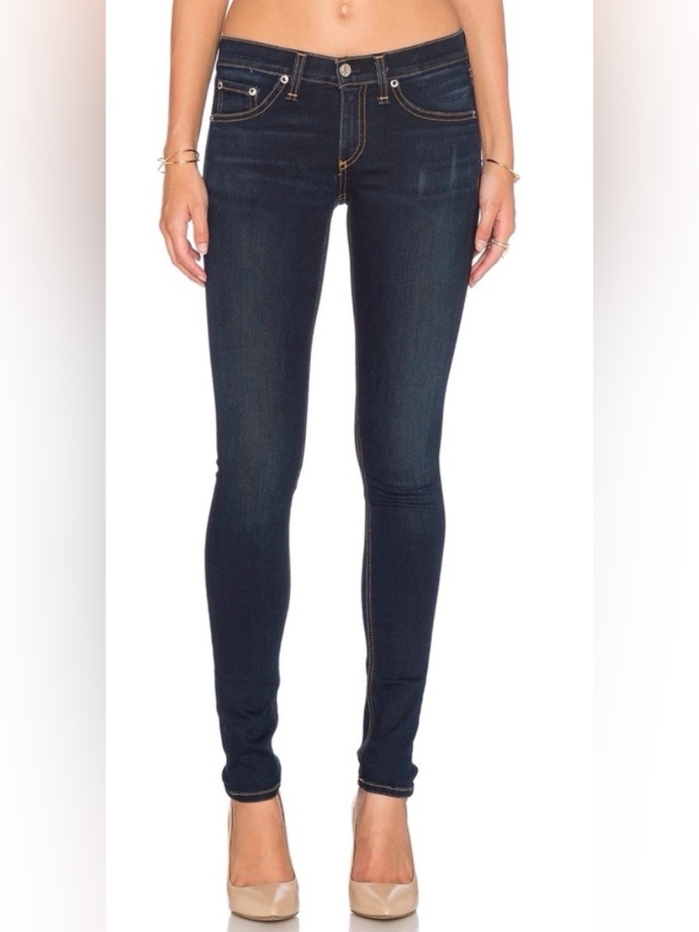 Rag & Bone Slim Skinny Jeans in Bedford Dark Wash